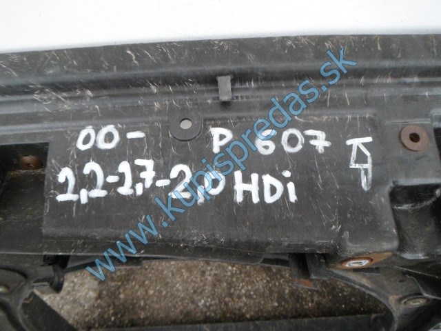 predné čelo na peugeot 607 2,0hdi, 